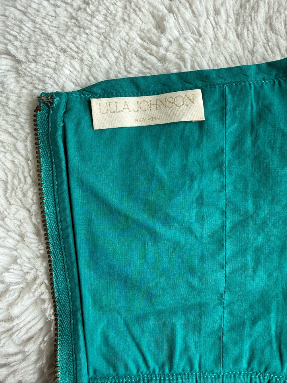 Ulla Johnson Adaleigh Peplum Halter Top - Verdigris - Picture 6 of 7